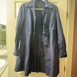 INC International Concepts Navy Trench Coat